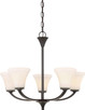 Nuvo Lighting - 60-6305 - Five Light Chandelier - Fawn - Mahogany Bronze