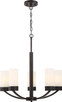 Nuvo Lighting - 60-6325 - Five Light Chandelier - Denver - Mahogany Bronze