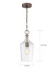 Hartley One Light Pendant (60-6748)