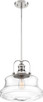 Nuvo Lighting - 60-6758 - One Light Pendant - Basel - Polished Nickel / Clear Glass