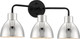 Nuvo Lighting - 60-6773 - Three Light Vanity - Sloan - Matte Black / Polished Nickel