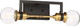 Nuvo Lighting - 60-6972 - Two Light Vanity - Intention - Warm Brass / Black