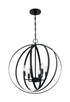 Nuvo Lighting - 60-7068 - Six Light Pendant - Pendleton - Matte Black Nuvo Lighting - 60-7068 - Six Light Pendant - Pendleton - Matte Black
