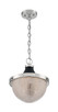 Nuvo Lighting - 60-7070 - One Light Pendant - Faro - Polished Nickel / Black Accents