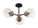 Axis Three Light Semi Flush Mount (60-7123)