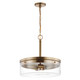 Nuvo Lighting - 60-7530 - Three Light Pendant - Intersection - Burnished Brass