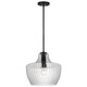Nuvo Lighting - 60-7705 - One Light Pendant - Destin - Black / Silver Accents
