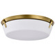 Nuvo Lighting - 60-7751 - Four Light Flush Mount - Rowen - Natural Brass