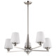 Nuvo Lighting - 60-8225 - Five Light Chandelier - Lune - Brushed Nickel Nuvo Lighting - 60-8225 - Five Light Chandelier - Lune - Brushed Nickel