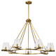 Nuvo Lighting - 60-8269 - Seven Light Chandelier - Valentine - Vintage Brass