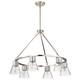 Nuvo Lighting - 60-8335 - Six Light Chandelier - Gianna - Brushed Nickel