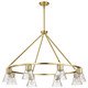 Nuvo Lighting - 60-8346 - Eight Light Chandelier - Gianna - Vintage Brass