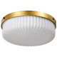 Nuvo Lighting - 60-8668 - Three Light Flush Mount - Solara - Natural Brass
