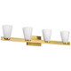 Nuvo Lighting - 60-8724 - Four Light Vanity - Royale - Burnished Brass