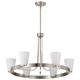 Nuvo Lighting - 60-8736 - Five Light Chandelier - Royale - Brushed Nickel