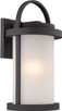 Nuvo Lighting - 62-652 - LED Wall Sconce - Willis - Textured Black / Antique White Glass