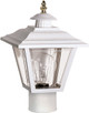 Nuvo Lighting - SF77-899 - One Light Post Lantern - White Nuvo Lighting - SF77-899 - One Light Post Lantern - White