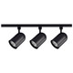 Track Lighting Kits Black Three Light Track Kit (TK323)