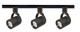 Track Lighting Kits Black Three Light Track Kit (TK349)