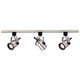 Track Lighting Kits Brushed Nickel Three Light Track Kit (TK354)