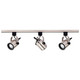 Track Lighting Kits Brushed Nickel Three Light Track Kit (TK354)