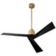 Oxygen - 3-113-1540 - 54Ceiling Fan - Dynamo - Aged Brass W/ Black Blades