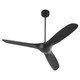 Oxygen - 3-122-15 - 56 Ceiling Fan - Province - Black