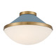 Crystorama - XAN-8002-VG-BL - Two Light Flush Mount - Xander - Vibrant Gold