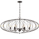 Zucca Six Light Chandelier (ZUC-A9036-EB-GA)