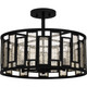 Quoizel Semi-Flush Mount Four Light Semi-Flush Mount (QSF5600MBK)
