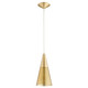 Quorum - 1316-80 - One Light Pendant - Mesh Cone Pendants - Aged Brass