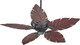 Quorum - 135525-44 - 52Patio Fan - Monaco - Toasted Sienna