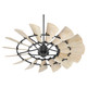 Quorum - 196015-69 - 60Patio Fan - Windmill - Textured Black