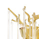 Anita Two Light Wall Sconce in Gold Leaf (401-1094W10-2-620)