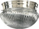Quorum - 3012-8-65 - Two Light Ceiling Mount - 3012 Ribbed Mushrooms - Satin Nickel