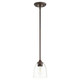 Quorum - 3127-286 - One Light Pendant - Jardin - Oiled Bronze|Clear Seeded