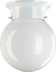 Quorum - 3308-6-6 - One Light Ceiling Mount - Ball Ceiling Mounts - White Quorum - 3308-6-6 - One Light Ceiling Mount - Ball Ceiling Mounts - White