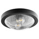 Quorum - 3502-13-69 - Two Light Ceiling Mount - 3502 Contempo Ceiling Mounts - Textured Black|Clear Seeded