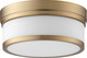 Quorum - 3509-12-80 - Two Light Ceiling Mount - Celeste - Aged Brass