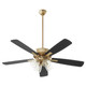 Quorum - 4525-2480 - 52Ceiling Fan - Ovation - Aged Brass