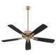 Quorum - 4525-80 - 52 Ceiling Fan - Ovation - Aged Brass