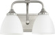 Quorum - 5059-2-65 - Two Light Vanity - Enclave - Satin Nickel