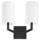 Quorum - 5078-2-59 - Two Light Wall Mount - Bolivar - Matte Black