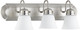 Quorum - 5094-3-65 - Three Light Vanity - Campbell - Satin Nickel|Satin Opal
