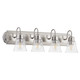 Quorum - 5094-4-265 - Four Light Vanity - Campbell - Satin Nickel|Clear Seeded