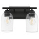 Quorum - 5112-2-59 - Two Light Vanity - Wallinger - Matte Black