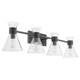 Quorum - 5119-4-259 - Four Light Vanity - Beldar - Matte Black|Clear Glass