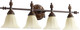 Quorum - 5157-4-44 - Four Light Vanity - Rio Salado - Toasted Sienna|Mystic Silver