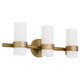 Quorum - 5169-3-47 - Three Light Vanity - Sojourn - Brushed Brass