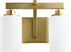 Quorum - 5207-2-80 - Two Light Vanity - Lancaster - Aged Brass